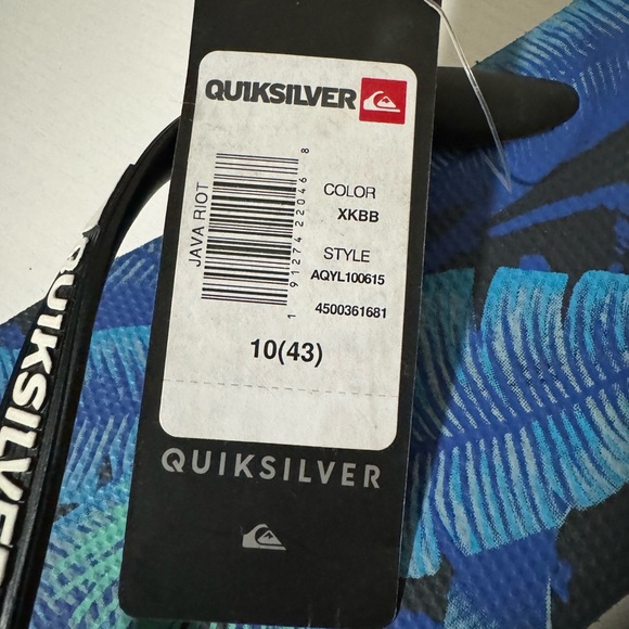 Quicksilver Flip flops.  Men’s size 10, NWT - Picture 4 of 4